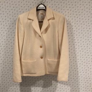 Cream wool blazer